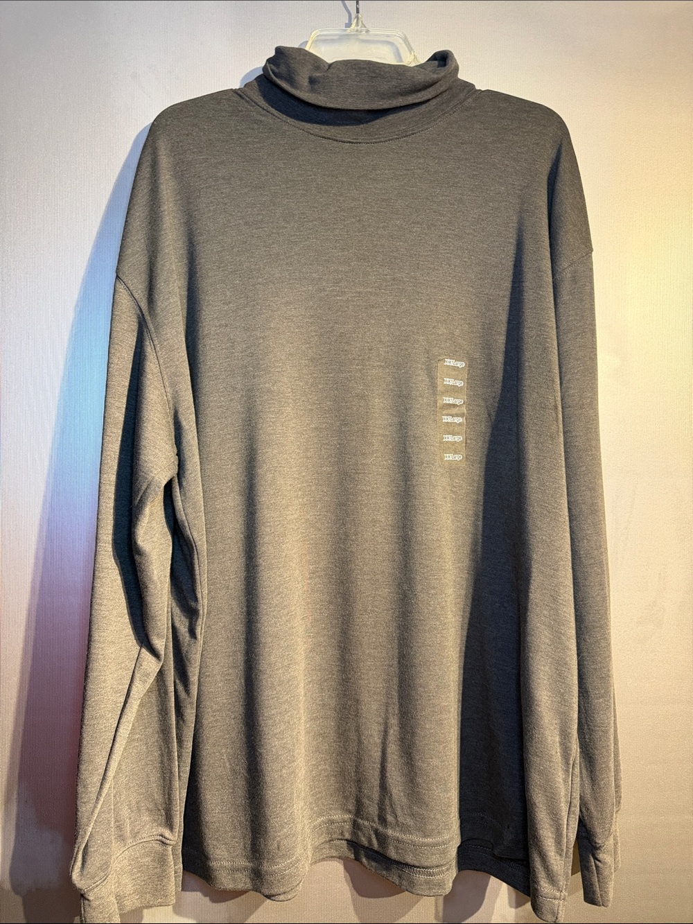 St. John's Bay Men's Long-Sleeve Turtleneck in Gray